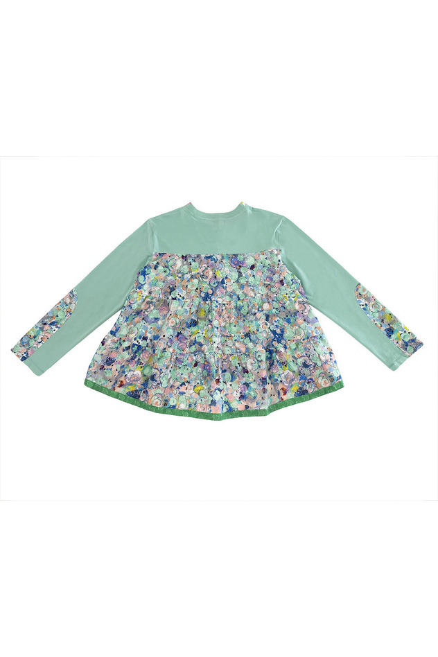 77.Floral dot cardigan 詳細画像 mint multi 2