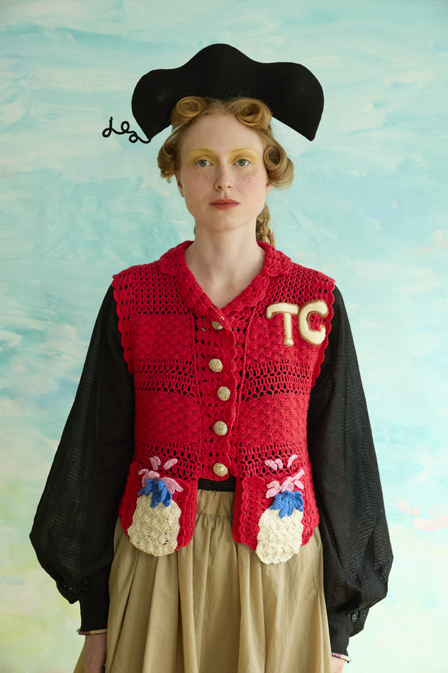 86.Crochet knit 詳細画像 pink 1