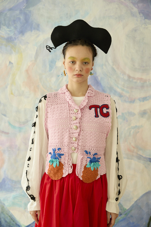 86.Crochet knit 詳細画像 pink 10
