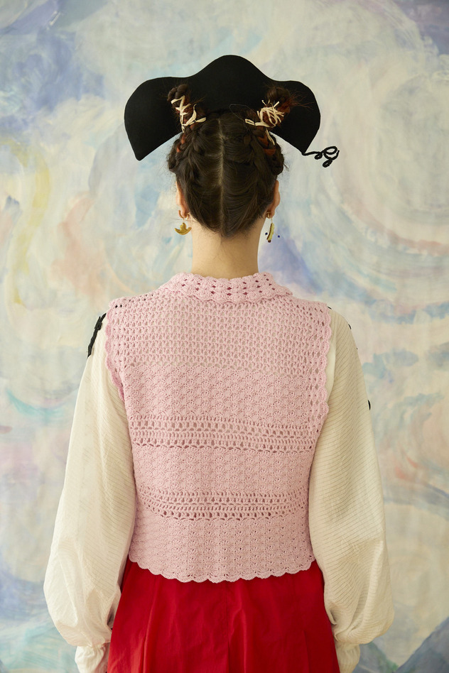 86.Crochet knit 詳細画像 pink 14