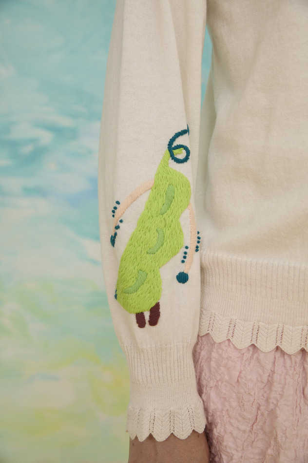 71.Beanstalk knit 詳細画像 off white 4