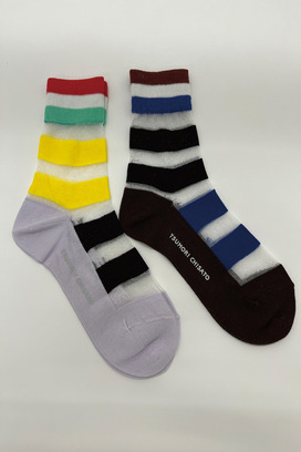 TRANSPARENT STRIPE SOCKS