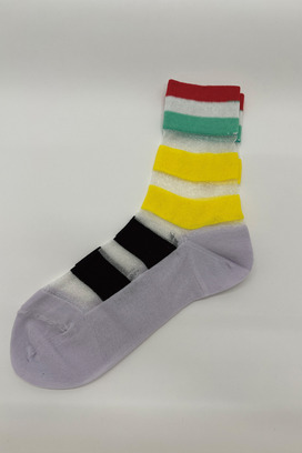 TRANSPARENT STRIPE SOCKS 詳細画像