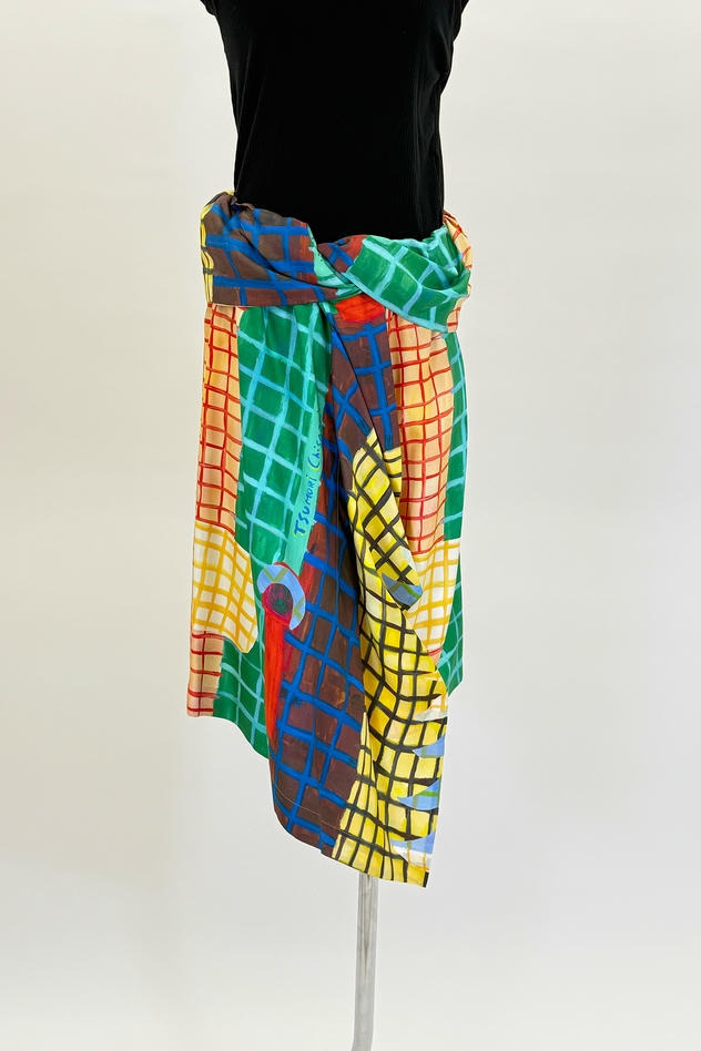 COLORFUL CHECK  SKIRT 詳細画像 orange × green × brown 1