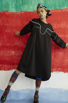 WRINKLE CARE SATIN DRESS