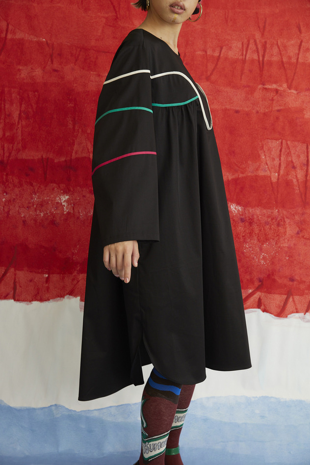 WRINKLE CARE SATIN DRESS 詳細画像 red 2