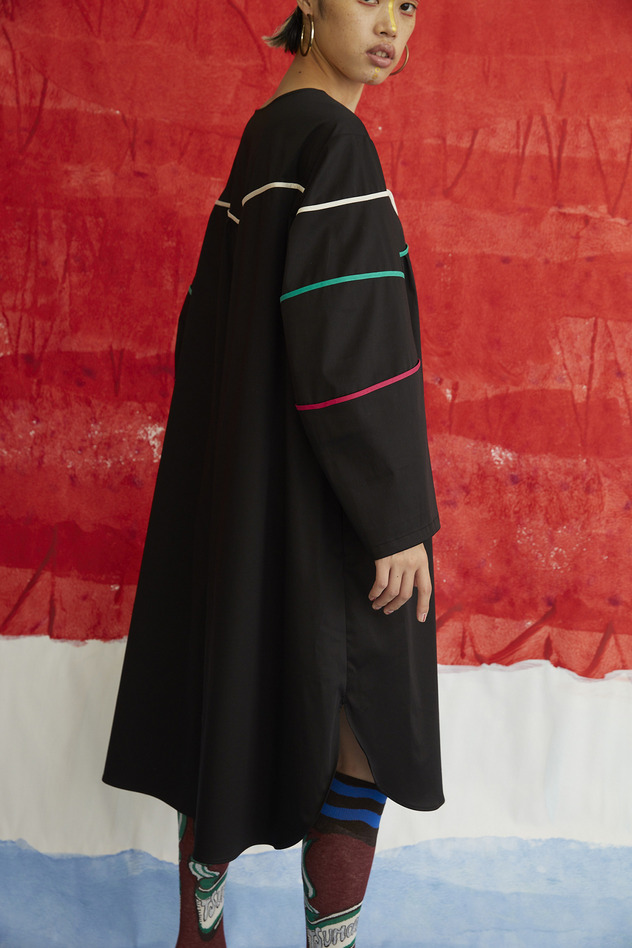 WRINKLE CARE SATIN DRESS 詳細画像 red 3