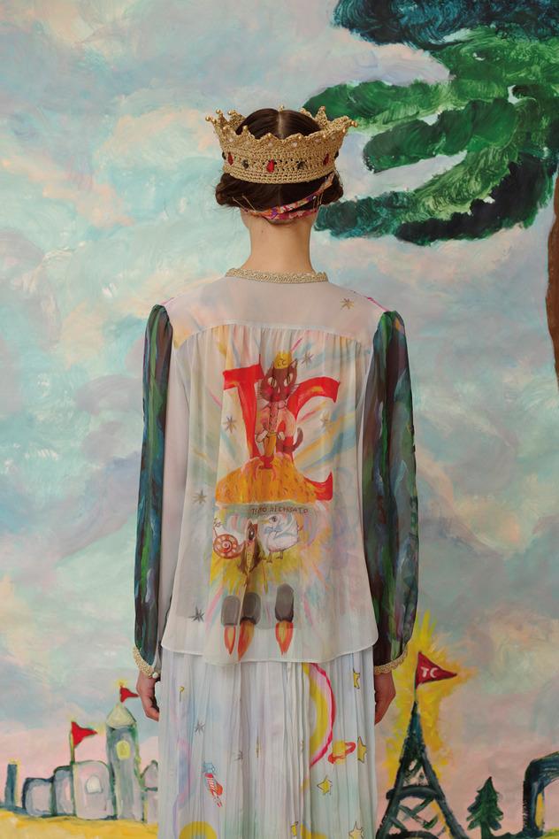 FLYING CAT PRINT  詳細画像 light blue 3