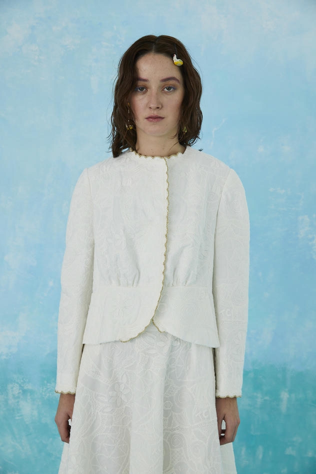 SWAN LACE QUILT  JACKETS 詳細画像 white 5