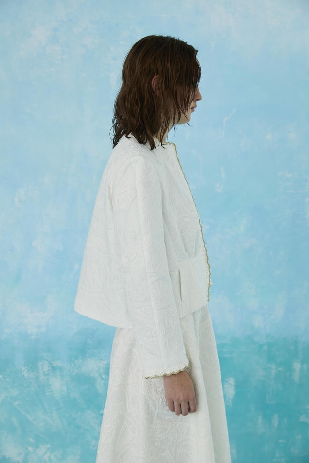 SWAN LACE QUILT  JACKETS 詳細画像 white 8