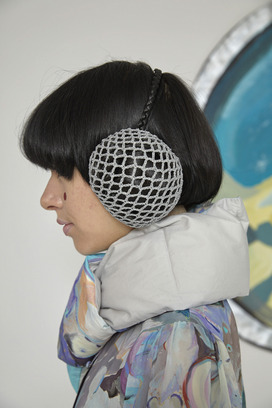 ANIMAL WORLD PRINT DOWN MUFFLER 詳細画像