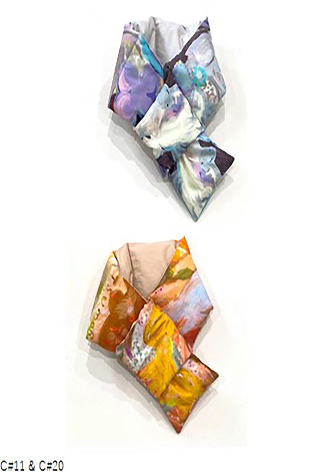 ANIMAL WORLD PRINT DOWN MUFFLER 詳細画像 blue 1