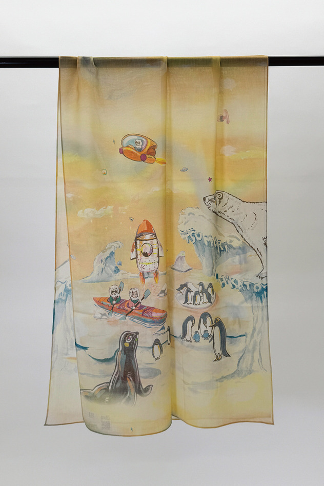 ICE WORLD SCARF 詳細画像 blue 2