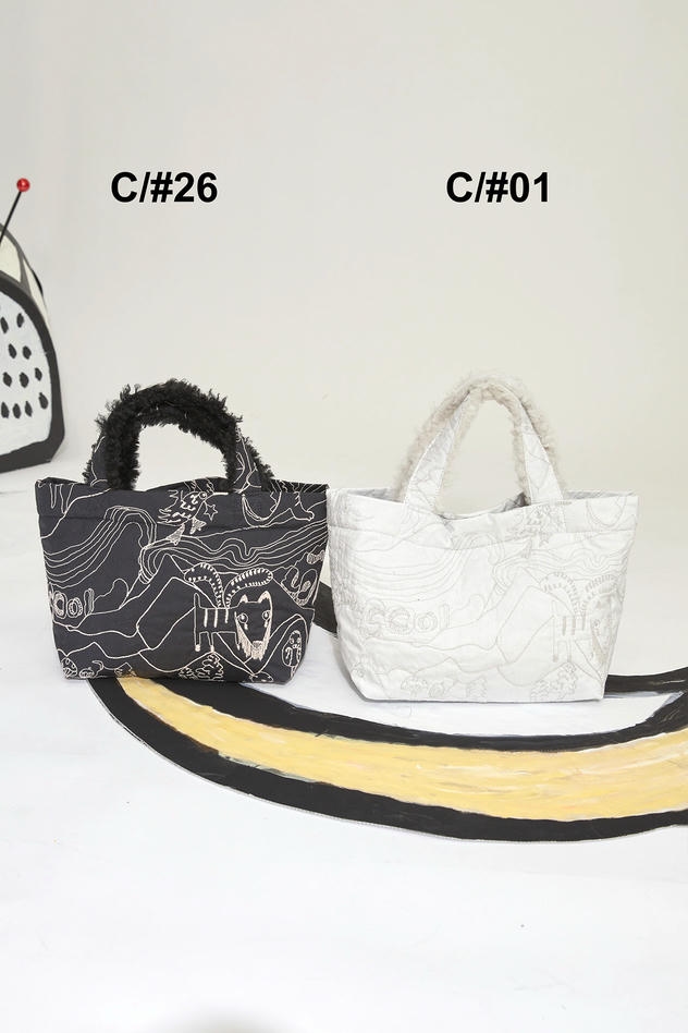 MOUNTAIN QUILT TOTE 詳細画像 ivory&times;green 2