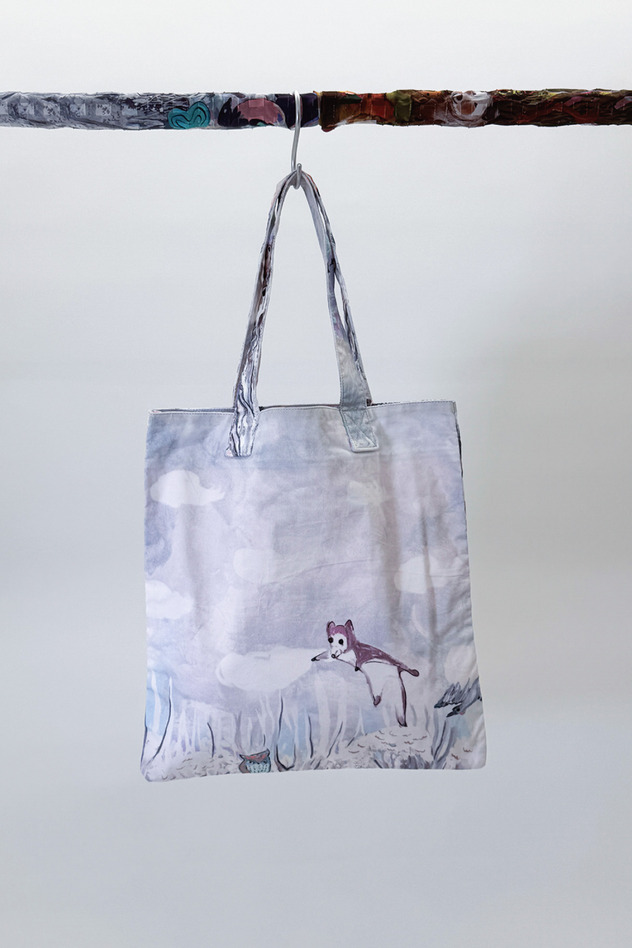 SINGIN' IN THE WOODS TOTE 詳細画像 light gray 2