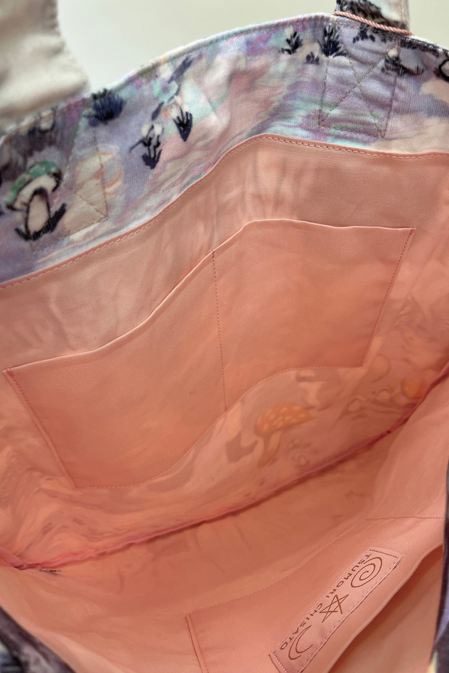 SINGIN' IN THE WOODS TOTE 詳細画像 light gray 4