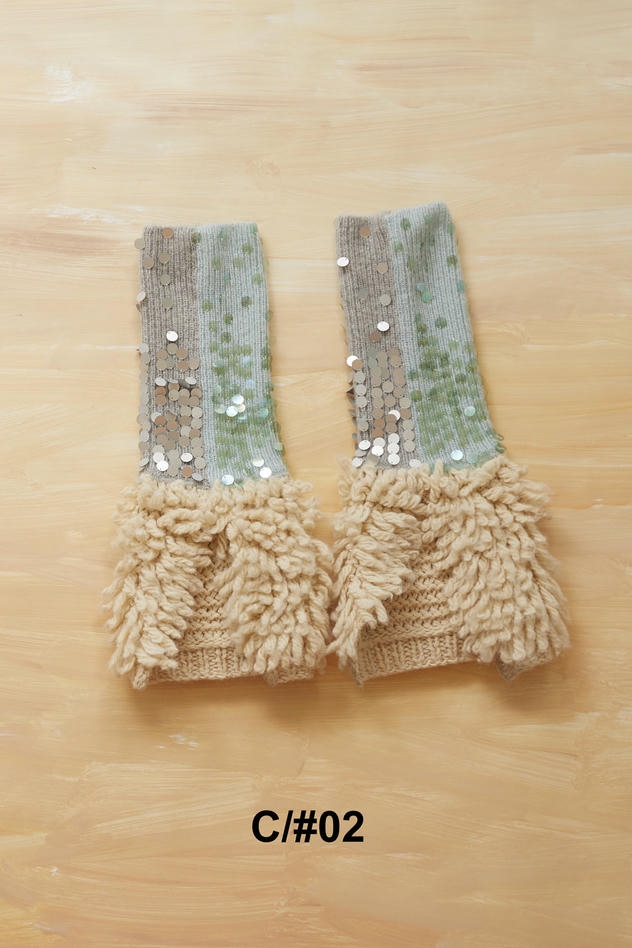  LOOP KNIT SOCKS 詳細画像 silver ・ light blue 1