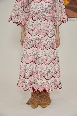 MOUNTAIN EMBROIDERY SKIRT