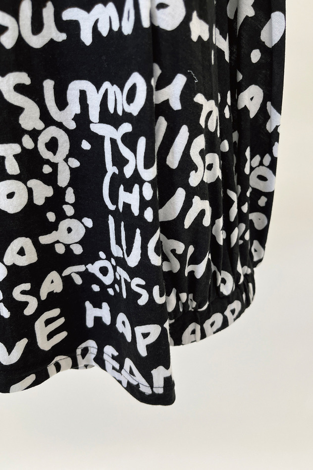 TC WORD PRINT LONG SLEEVES T-SHIRT 詳細画像 black 10