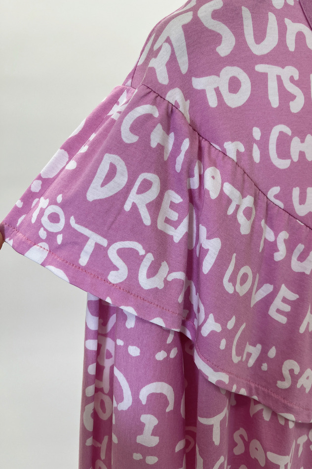 TC WORD PRINT LONG SLEEVES T-SHIRT 詳細画像 black 3