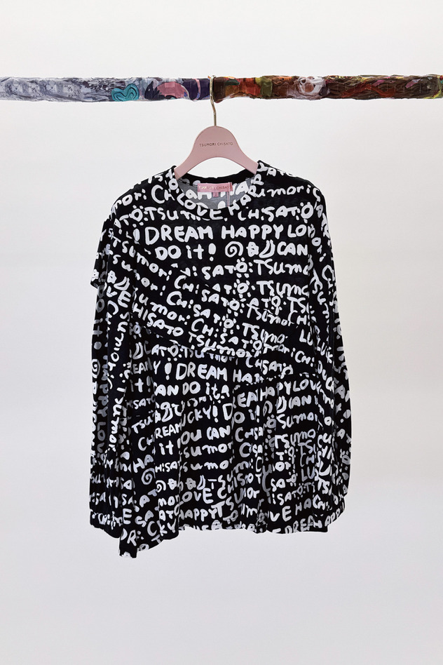 TC WORD PRINT LONG SLEEVES T-SHIRT 詳細画像 black 6