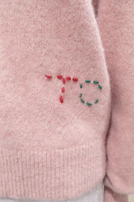 SEQUIN KNIT MIX SWEATER 詳細画像