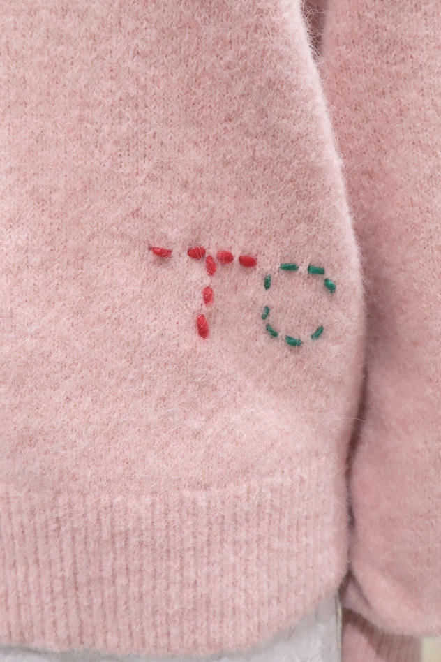 SEQUIN KNIT MIX SWEATER 詳細画像 black 5