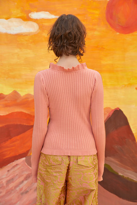 SILK COTTON KNIT SWEATER 詳細画像