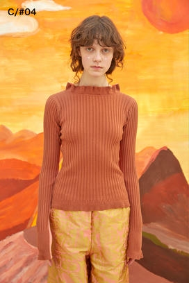 SILK COTTON KNIT SWEATER 詳細画像