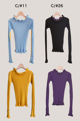 SILK COTTON KNIT SWEATER 詳細画像