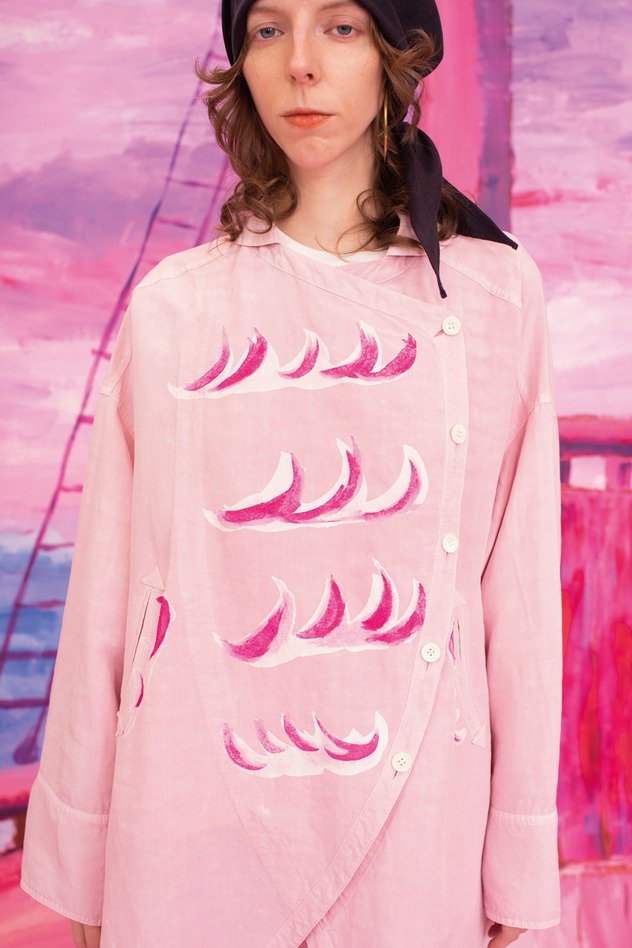 LINEN / RAYN TUMBLER JACKET 詳細画像 pink 2