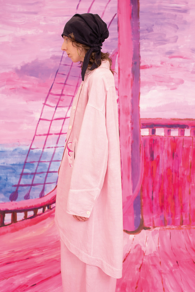 LINEN / RAYN TUMBLER JACKET 詳細画像 pink 3