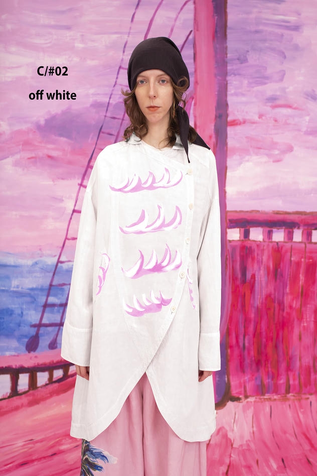 LINEN / RAYN TUMBLER JACKET 詳細画像 white 1