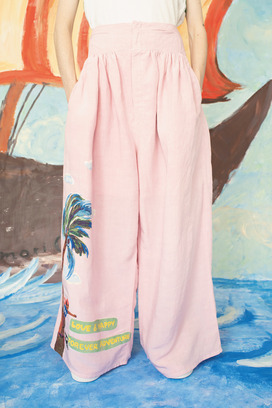 LINEN / RAYN TUMBLER PANTS 詳細画像