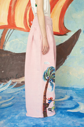 LINEN / RAYN TUMBLER PANTS 詳細画像