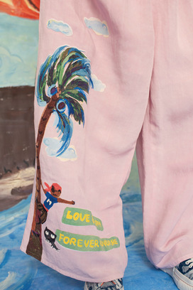 LINEN / RAYN TUMBLER PANTS 詳細画像