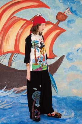 LINEN / RAYN TUMBLER PANTS 詳細画像