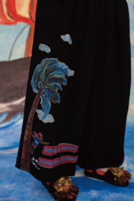 LINEN / RAYN TUMBLER PANTS 詳細画像