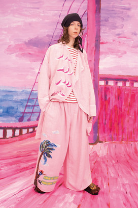 LINEN / RAYN TUMBLER PANTS 詳細画像