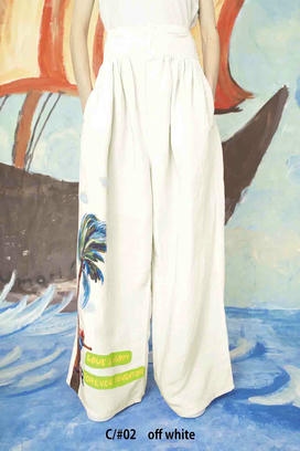 LINEN / RAYN TUMBLER PANTS 詳細画像