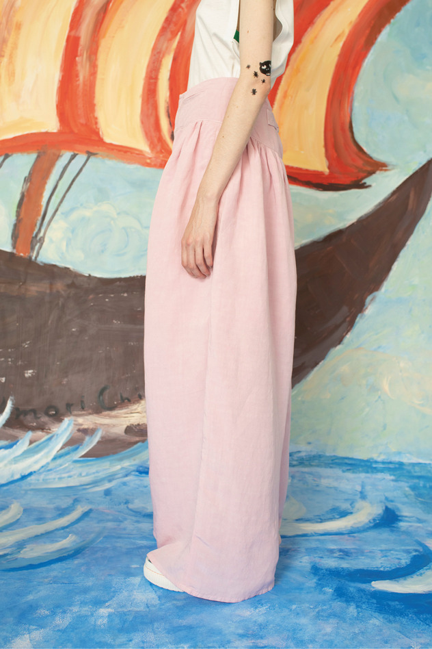 LINEN / RAYN TUMBLER PANTS 詳細画像 black 12