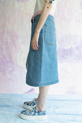 CAT SKULL DENIM SKIRT 詳細画像