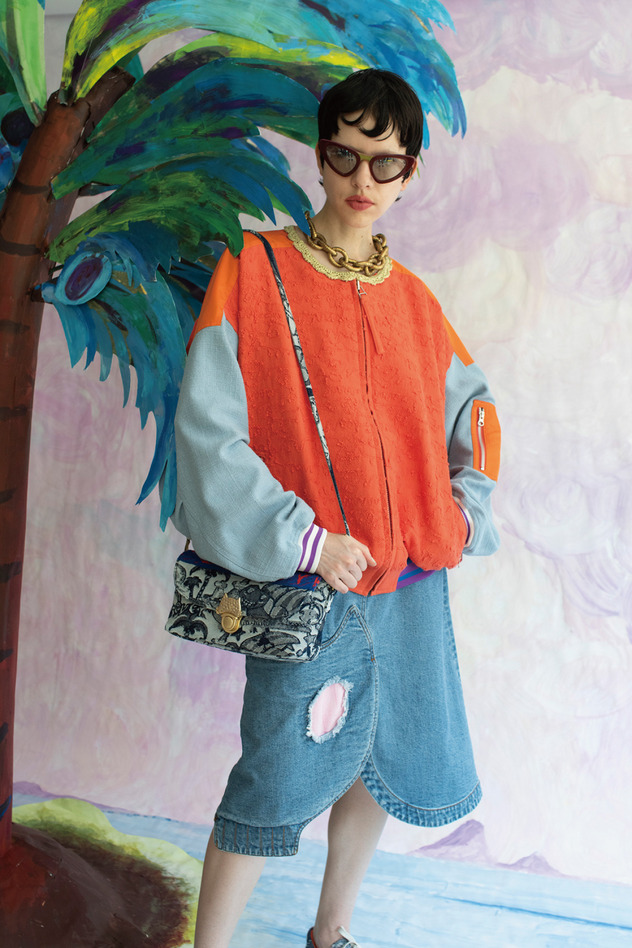 CAT SKULL DENIM SKIRT 詳細画像 blue 6