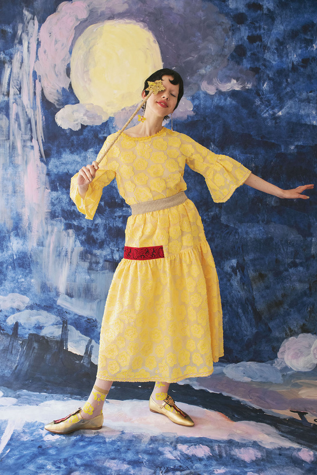 FAIRY CAT FLOWER JQ SKIRT 詳細画像 yellow 1