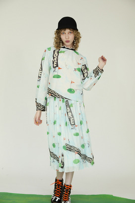 NICE ON! PRINT BLOUSE 詳細画像