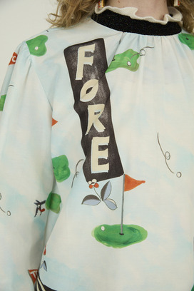 NICE ON! PRINT BLOUSE 詳細画像