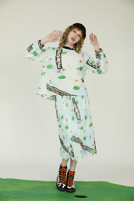 NICE ON! PRINT BLOUSE 詳細画像