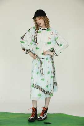 NICE ON! PRINT BLOUSE 詳細画像