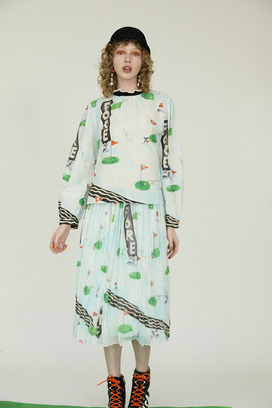 NICE ON! PRINT BLOUSE 詳細画像