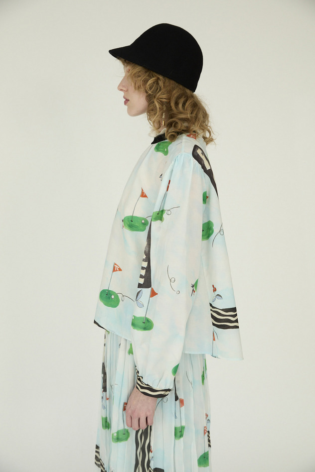 NICE ON! PRINT BLOUSE 詳細画像 beige 3